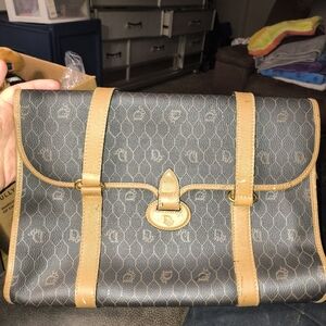 Dior Black and Tan Shoulder Bag